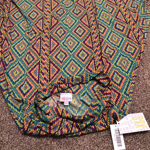Lularoe Multicolored Maxi Skirt XXS NWT - Picture 3 of 5